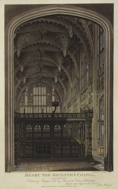 Henry VII-kapel, Westminster Abbey, Londen door Joseph Constantine Stadler