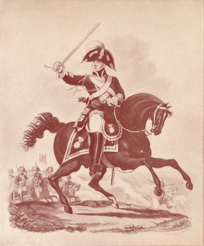 Officier, 2e Regiment Life Guards Waterloo Periode, 1812-1815 1909 door Joseph Constantine Stadler