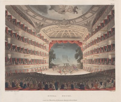 Opera House, 1 maart 1809 door Joseph Constantine Stadler