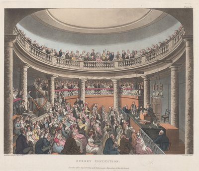 Surrey Institution, 1 september 1809 door Joseph Constantine Stadler