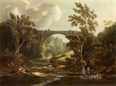 De Tanfield Arch in 1804, 1945 door Joseph Constantine Stadler