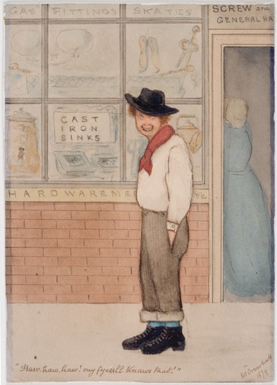 IJzerwarenwinkel Voorgevel door Joseph Crawhall