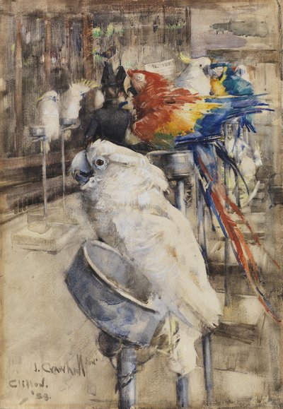 De Volière, Clifton door Joseph Crawhall