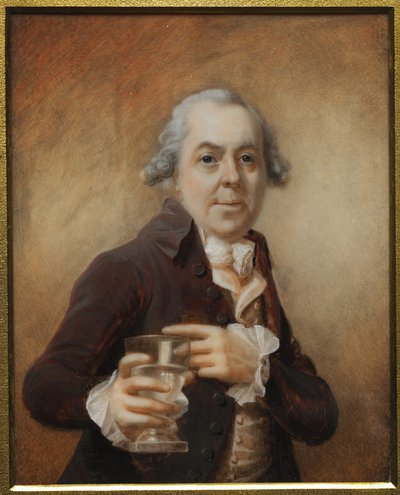 Portret van een man met een glas door Joseph Daniel