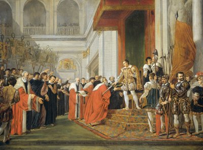 De Unie van Utrecht door Joseph Denis Odevaere (signed by artist)