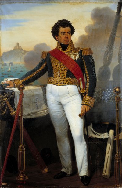 Portret van Victor Guy, Baron Duperré, admiraal en minister van de marine van 1834 tot 1843 door Joseph Desire Court