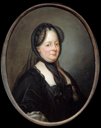 Portret van Maria Theresia van Oostenrijk (1717-1780), keizerin koningin van Hongarije en Bohemen (schilderij door Joseph Ducreux) door Joseph Ducreux