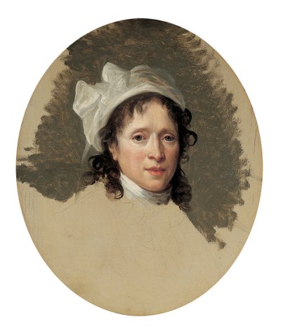 Portret van een dame door Joseph Ducreux