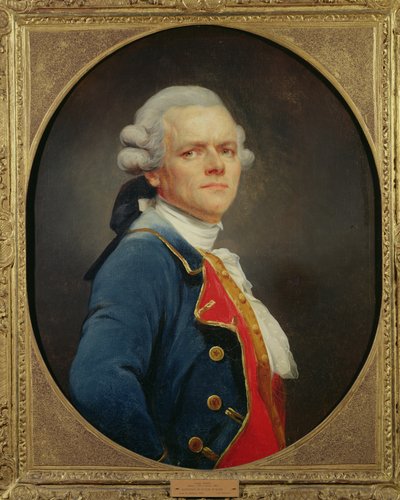 Zelfportret als Marineofficier door Joseph Ducreux