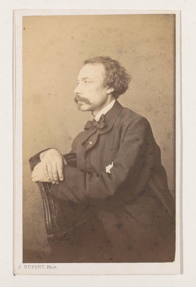 Portret van de schilder Eugène François de Block door Joseph Dupont
