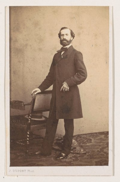 Portret van de schilder Joseph Bellemans, ten voeten uit door Joseph Dupont