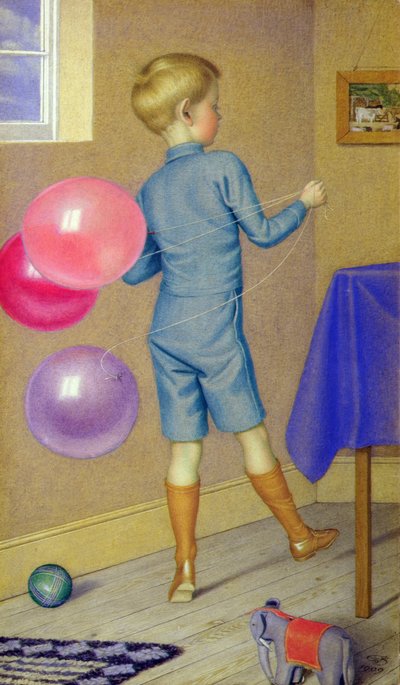 Ballonnen te koop door Joseph Edward Southall