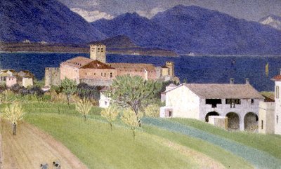 Mediterraan Landschap door Joseph Edward Southall