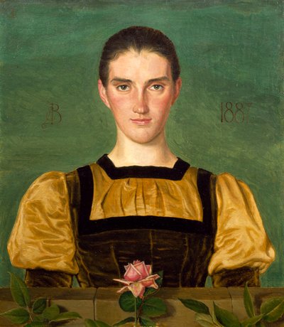 Portret van Anna Elizabeth Baker door Joseph Edward Southall