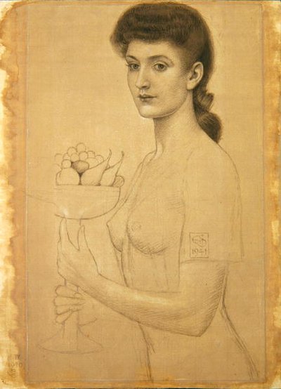 Studie voor een schaal met fruit door Joseph Edward Southall