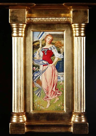 Studie voor figuur van Arethusa door Joseph Edward Southall