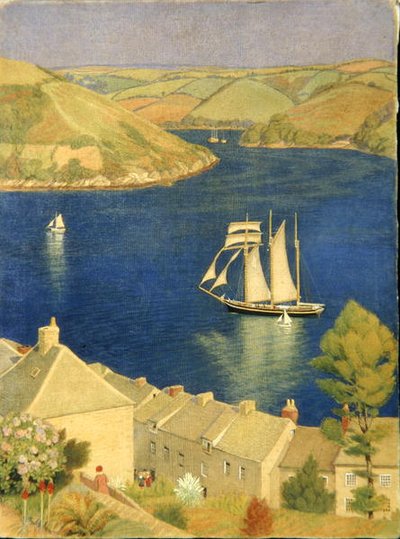 De driemaster door Joseph Edward Southall