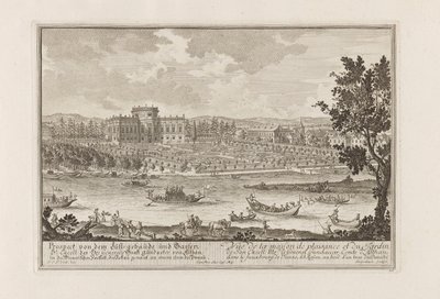 Het Palais Althan in Wenen door Joseph Emanuel Fischer von Erlach