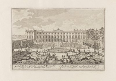 Het Palais Trautson in Wenen, 1719 door Joseph Emanuel Fischer von Erlach