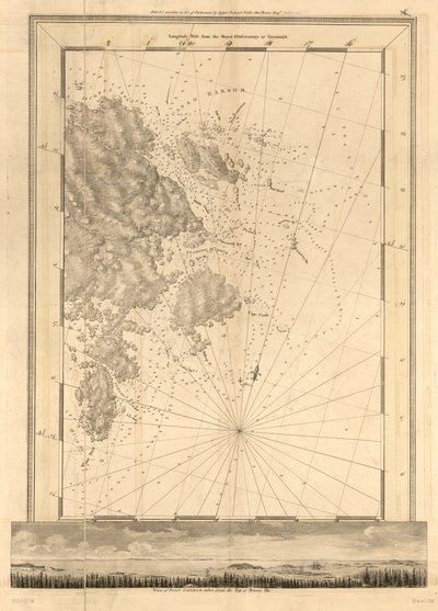 The Atlantic Neptune gepubliceerd voor gebruik door de Royal Navy van Groot-Brittannië door Joseph F. W. Des Barres