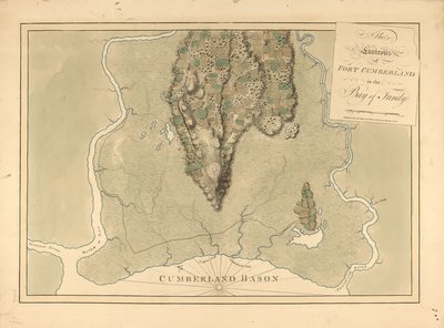 De Atlantische Neptunus, gepubliceerd voor gebruik door de Koninklijke Marine van Groot-Brittannië door Joseph F. W. Des Barres