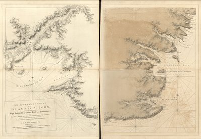 De Atlantische Neptunus, gepubliceerd voor het gebruik van de Koninklijke Marine van Groot-Brittannië door Joseph F. W. Des Barres