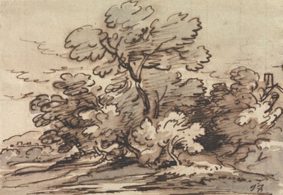 Een Groep Bomen door Joseph Farington