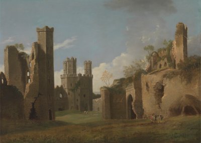 Caernarvon Kasteel door Joseph Farington