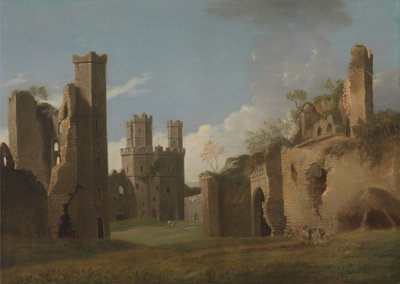 Kasteel van Caernarvon door Joseph Farington