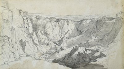 Carclase Tin Mine in Cornwall, c.1810 door Joseph Farington