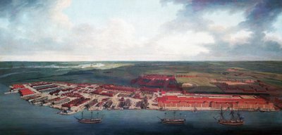 Chatham scheepswerf (Engeland), dankzij zijn geografische ligging was Chatham de belangrijkste haven van de Britse Koninklijke Marine in de 17e eeuw, daarna werd het in de 18e eeuw een belangrijk reparatie- en onderhoudscentrum door Joseph Farington