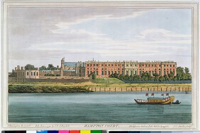 Hampton Court, gegraveerd door J.C. Stadler uit Havell