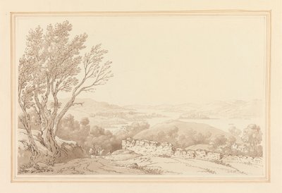 Uitzicht over Windermere vanaf boven Barig door Joseph Farington