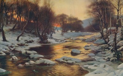 En Winters Adem Kwam Koud en Kil, 1886 door Joseph Farquharson