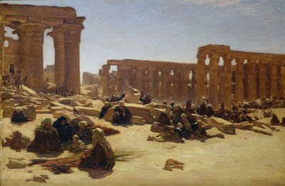 Ruïnes van de Tempel in Luxor, ca. 1890 door Joseph Farquharson