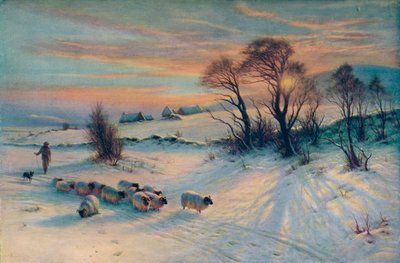 De wintergloed, 19e eeuw, 1913 door Joseph Farquharson