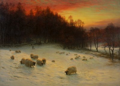Wanneer het Westen met de Avond Gloeit, exh.1910 door Joseph Farquharson
