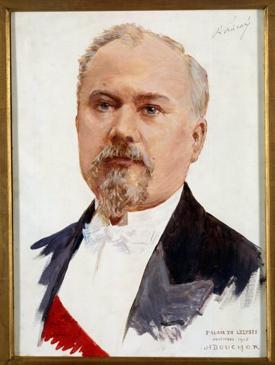 Portret van Raymond Poincare, president van de republiek door Joseph Felix Bouchor