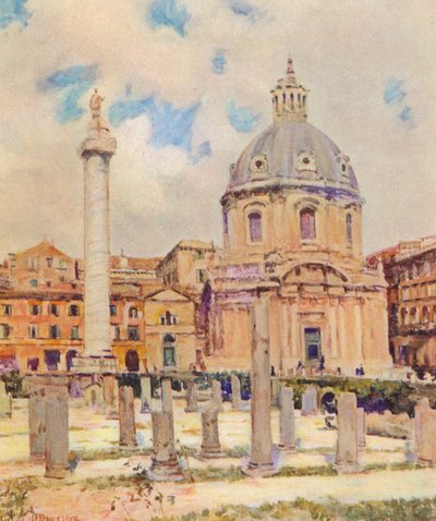Rome: Het Forum van Trajanus door Joseph Felix Bouchor