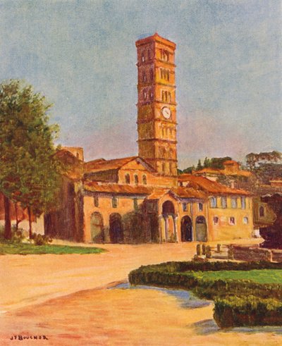 Rome: Santa Maria in Cosmedin door Joseph Felix Bouchor