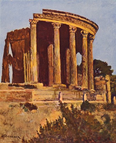 Rome: Tivoli, De tempel van de Sibylle door Joseph Felix Bouchor