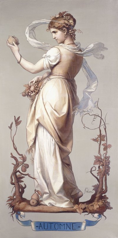 De Vier Seizoenen - Herfst, 1873-74 door Joseph Felon