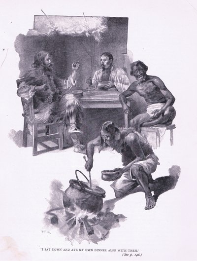 Ik ging zitten en at mijn avondeten met hen door Joseph Finnemore
