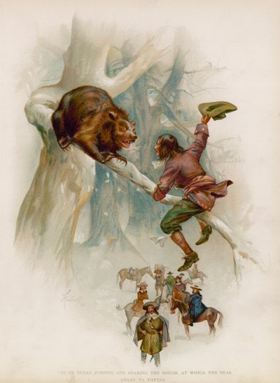 Illustratie voor Robinson Crusoe door Joseph Finnemore