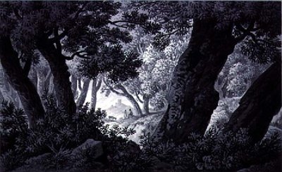 Landschapsschetsen door Joseph Francis Burrel