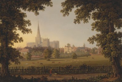 Kathedraal van Chichester door Joseph Francis Gilbert