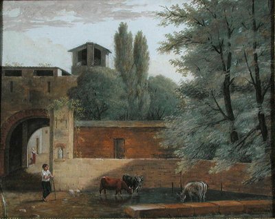De waterplaats door Joseph Francois Baudelaire