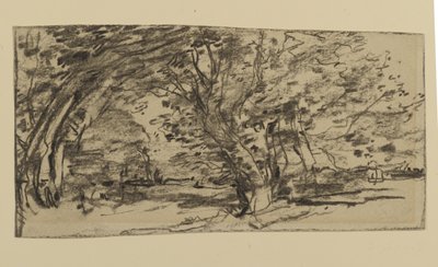 Studie van bomen, 1870 door Joseph Frank Currier