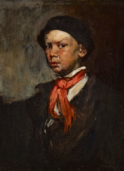 De fluitende jongen door Joseph Frank Currier