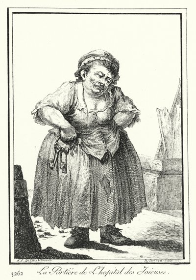 De portier van het Hopital des Joieuses door Joseph Franz von (after) Goez